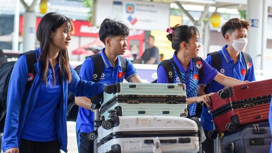 Vietnamese players in Myanmar for AFC Women’s Futsal Asian Cup Qualifiers